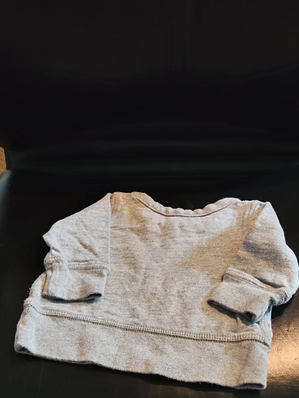 Baby GAP Light Gray Sweatshirt with White 'HOP' Appliqué 3-6 Months
